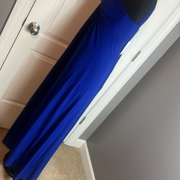 BNWT - MISA THORA DRAPPED ONE SHOULDER MAXI DRESS - COLBALT BLUE -  M - Picture 4 of 8
